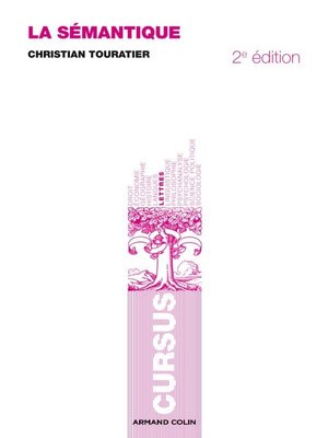cover image of La sémantique